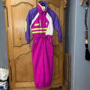 One piece ski suit